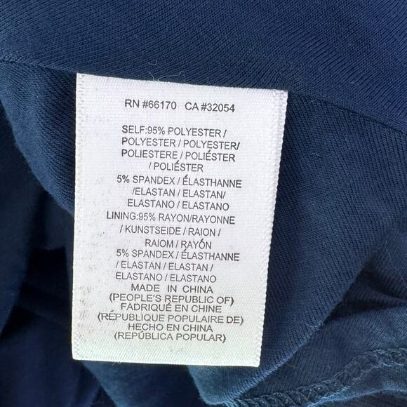 Hutch Anthropologie Navy Striped Cutout Midi Dress NWT ($148 Retail) | L [54] - Picture 8 of 11